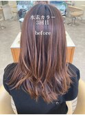【水素カラーで髪質改善仕上がり】サラ艶ストレートヘア