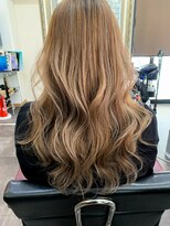 ライフ 住道店(Lyfe)&nbsp;ミルクティーベージュ_ブリーチハイライトレイヤーカット_64