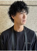 強め波打ちパーマ