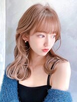 セイドット リー(Say. Ree)&nbsp;Say.ree ミルクティーベージュ ロング 透明感カラー 重めバング