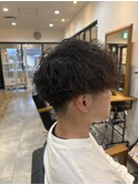 波巻きパーマ
