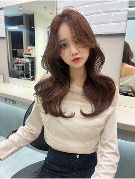 リリー(Lilley) マロンベージュ×前髪×顔まわり