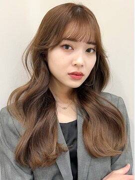 レア 表参道(L'ea) ミディアムヘア暗めカラーグランマッシュデザインカラー