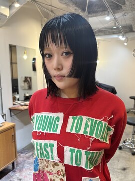 ルアウ レコーズ(LUAU records) 【LUAU records Osaka/arisa】姫カット×ギザギザバング