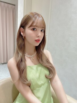 アンククロス 青山店(ANKH CROSS) 透明感ハニーベージュ/ウェーブスタイル