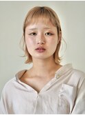 【抜け感×透明感】ケアブリーチ×レイヤーボブ