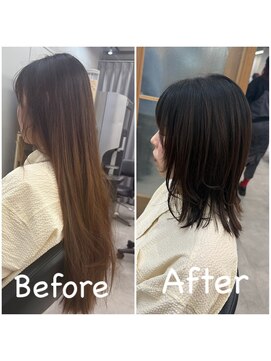 ヘアサロン ドットプラス 町田店(dot. plus) ばっさりレイヤーカット