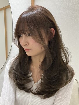 ジーナ 千葉(Zina) 抜け感レイヤー/韓国ヘア/ベージュブラウン/髪質改善