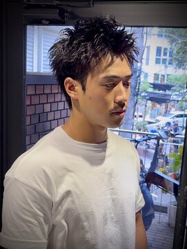 アウル 心斎橋(owl) 【スパイキーショート×ピンパーマ】短髪/メンズパーマ/men's