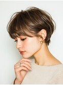 大人ショートボブ 20代30代40代ヘア 小顔 大阪クビレ茨木