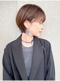 ハンサムショート/丸みショートボブ/20代30代40代50代/顔周り