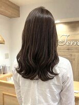 テラス(Terrace)&nbsp;【Terrace】柔らかな質感のオリーブグレージュ×ロング