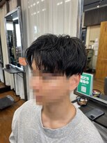 アクシス 津田沼(AXIS) 韓国風ナチュラルマッシュ×刈り上げセンターパート爽やかヘア