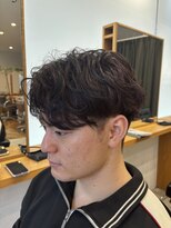 メンズカノエ 山口小郡店(Men's CANOE)&nbsp;無造作　シャドウパーマ風センターパート