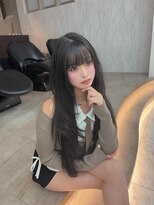 ロンドルピナス 小倉(Lond Lupinus)&nbsp;縮毛矯正/ワンホンレイヤー/ミルクティーブランド/ダークブルー
