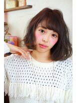 トヌコア ルア 下北沢店(TONUKOA RUA)&nbsp;【TonukoaRua】スモーキーアッシュのゆるふわボブディ