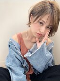 【アフロート添田】大人かわいいひし形小顔ショートアッシュ