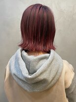 ヘアスタジオダップ(hair studio dap)&nbsp;外ハネ×ピンクバレ