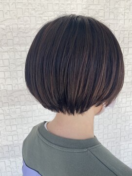 テラスヘア 新潟駅南(TERRACE hair) 艶のある丸みボブ