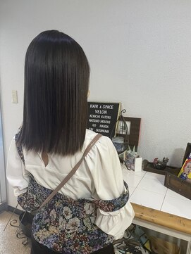 ヘアアンドスペース ベロン(hair&space velon) うるつやグレージュ