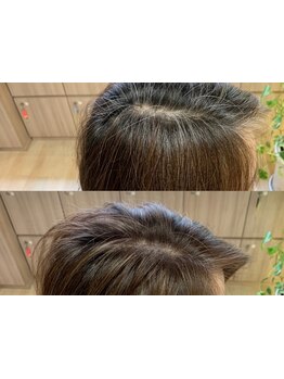 低アルカリ,ノンジアミンで髪に優しい白髪染め [白髪ぼかしハイライト]デザインを楽しむ白髪染めもお任せ