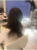 セミロング/ハイライト