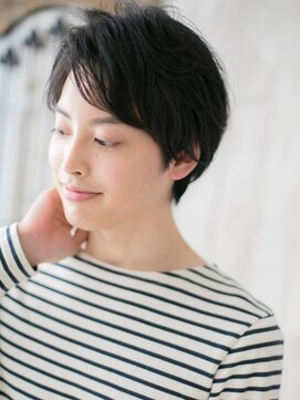 モッズヘア メン 南越谷南口店(mod's hair men) 黒髪で好感度◎アンニュイ似合わせサイドパートショートS南越谷