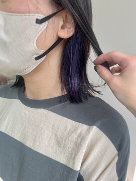 イノセントヘア(innocent.hair) イヤリングカラーパープル