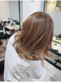 ブリーチ無しベージュカラー