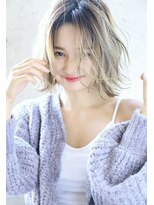 ヘアアンドメイク シークネクスト(HAIR&MAKE SeeK NEXT)&nbsp;【SeeK NEXT島貫】シースルーバング×３Dカラー