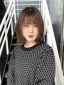 シオ ヘアー デザイン(Sio. hair design) ミディアムレイヤーボブ