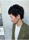 ショートピンパーマ