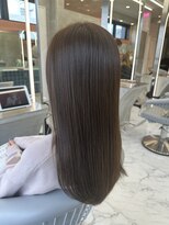 ロンドルーチェ 心斎橋(Lond luce)&nbsp;ダークアッシュ/ミディアムレイヤーカット［髪質改善/縮毛矯正］