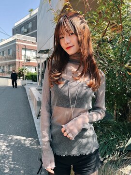 ロジッタ(ROJITHA) 【ROJITHA原宿表参道】ブラウンカラー×内巻きレイヤー