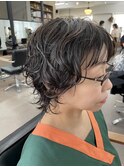 【中目黒】ショートウルフパーマにブリーチなしハイライト！