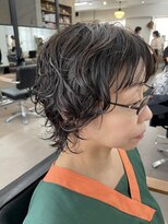 ユノ(juno) 【中目黒】ショートウルフパーマにブリーチなしハイライト！