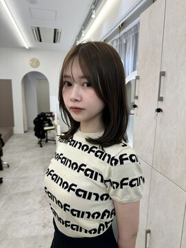 ネモネ バイ ミリー 梅田茶屋町(nemone by milly) 【梅田 茶屋町】オリーブベージュ×顔まわりレイヤー