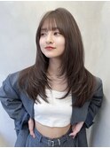 □ 韓国大宮顔周りレイヤーカット前髪カットワンホンヘア