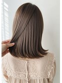 30代40代内巻きミディアム髪質改善酸性ストレート縮毛矯正