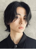 韓国センターパートニュアンスパーマウルフマッシュツーブロック