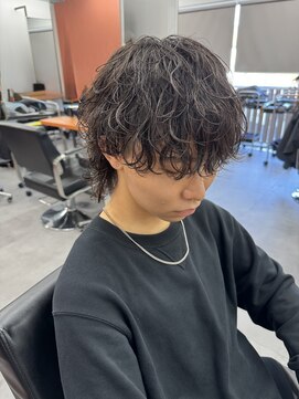 レブ 三条河原町(Reb,) スパイラルメンズパーマツーブロック