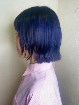 レイール 下北沢(Reir) 【Reir_下北沢】*くびれボブ+ネイビーブルー*