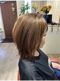ウルフカット風