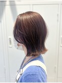くびれボブ/髪質改善/ピンクベージュ/SYUK高円寺【青木】