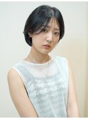 大人可愛いボブ/ショートボブ/前髪ありボブ/丸みボブ/王道ボブ