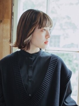 ヘアアンドリラクゼーション シャッセ(Hair&Relaxation SASE) ナチュラル外はねミディスタイル