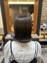 ジパング 押上店(Zipangu) 外ハネボブ × オリーブカラー
