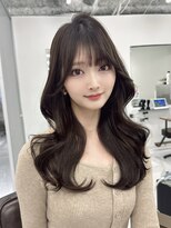 ハピネス 梅田茶屋町店(HAPPINESS)&nbsp;韓国ヘア/レイヤー/髪質改善/顔周り/ブリーチなしマロンブラウン