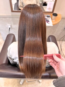 ミュミュ(mu-mu) 髪質改善シルクストレート9.28デザインカラー