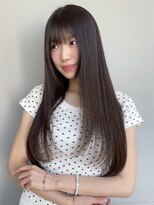 トリッカ シブヤ(TRICCA SHIBUYA)&nbsp;ロングレイヤー/韓国/簡単スタイリング/ワンホン/小顔伸ばしかけ